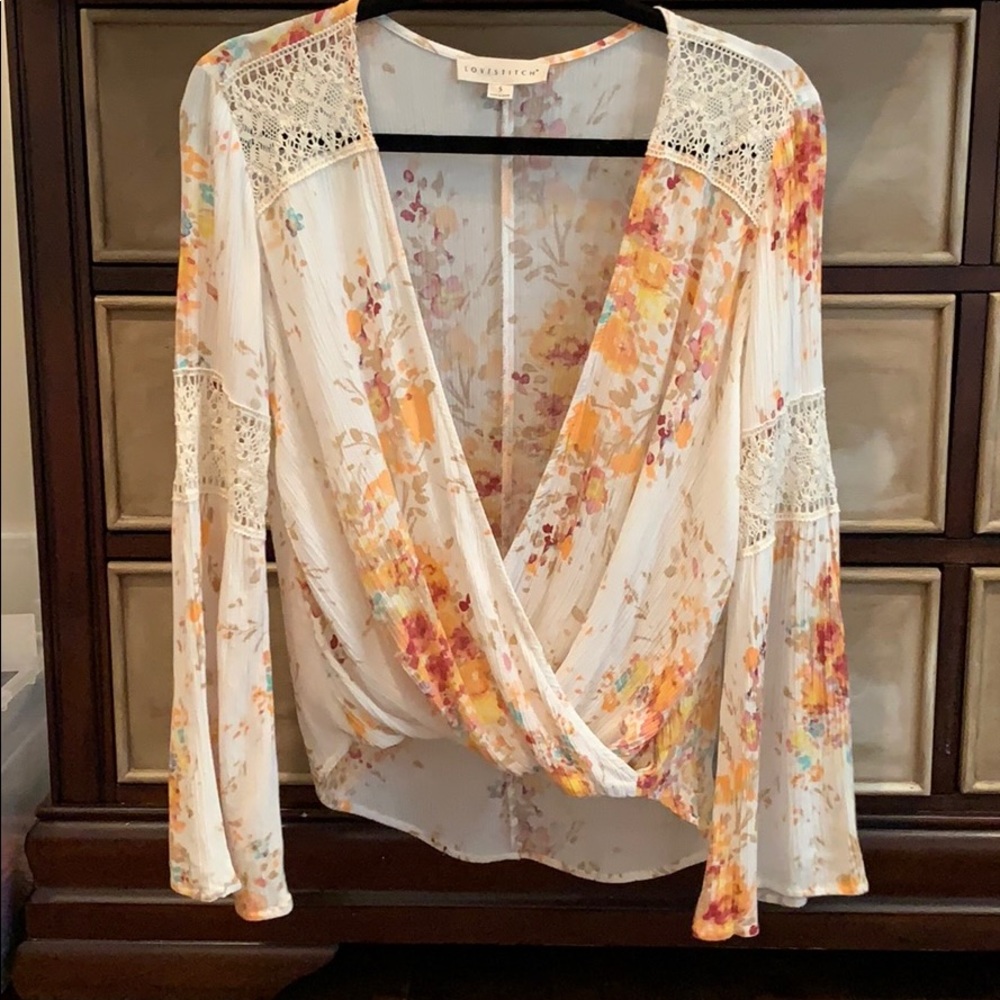 Love Stitch Floral Top